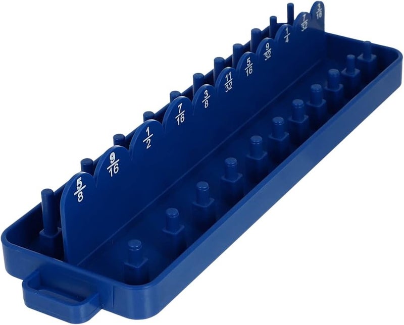 Sturdy Plastic Socket Holder Wrench Organizer 10 Slots For Garage Workshop Tool Storage - Image 1