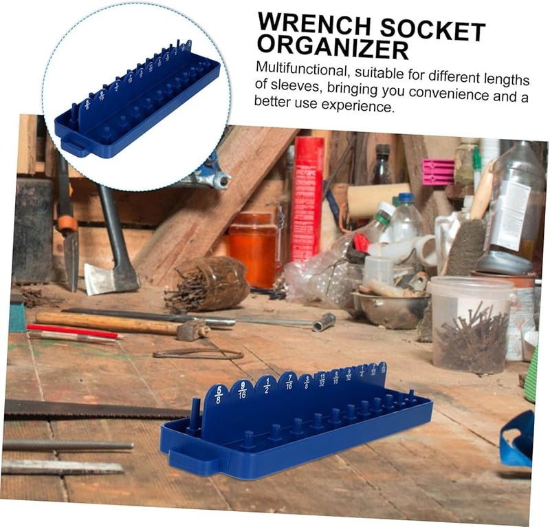 Sturdy Plastic Socket Holder Wrench Organizer 10 Slots For Garage Workshop Tool Storage - Image 5