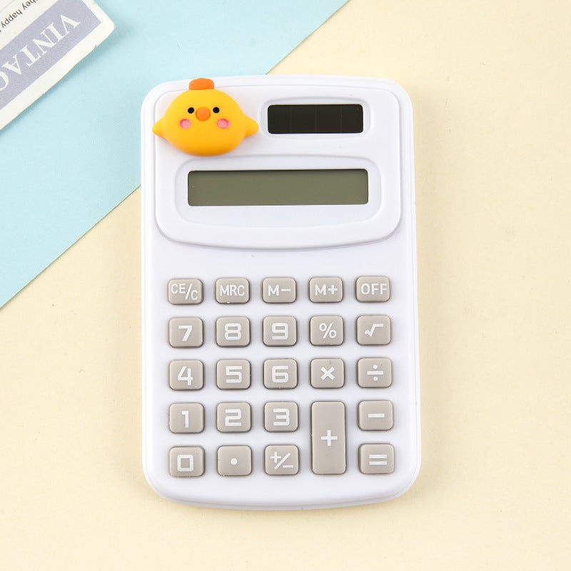Cartoon Cute Calculator Fashion Mini Portable Small Calculator Portable Office Primary School Student Computer - Image 1