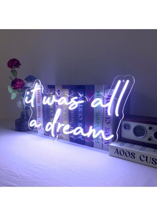 Farasiko It Was All A Dream 24" Led Neon Sign - pzsku/ZC21F95E555CA88039A7DZ/45/_/1722316469/2401f9f1-7bc7-48fd-acf7-b337def51620