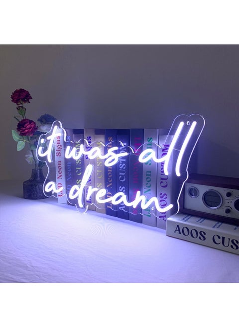 Farasiko It Was All A Dream 24" Led Neon Sign