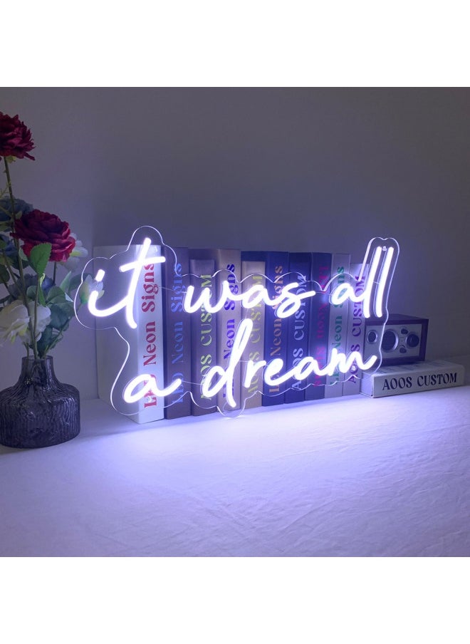 Farasiko It Was All A Dream 24" Led Neon Sign