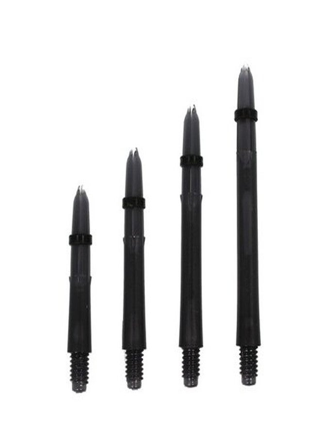 LSTYLE Dart Shafts: Plastic Nylon Shaft - for Soft Tip and Steel Tip Darts - Black 130 (Extra Short) - Image 1