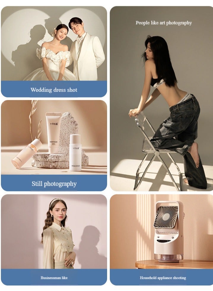 عدسة فلاش سعود مخروطية ، طقم إضاءة استوديو صور على شكل نمذجة فنان فيديو ، مع عدسة أضواء كاشفة بصرية 35 Gobos - Image 5