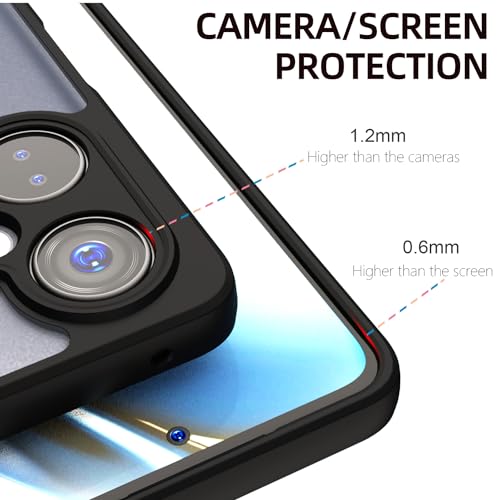 Kapa Hawkeye Clear Back Cover for OnePlus Nord CE 3 LITE | Camera Lens Protector Shockproof Slim Clear Case Cover (Black Sides) - Image 3