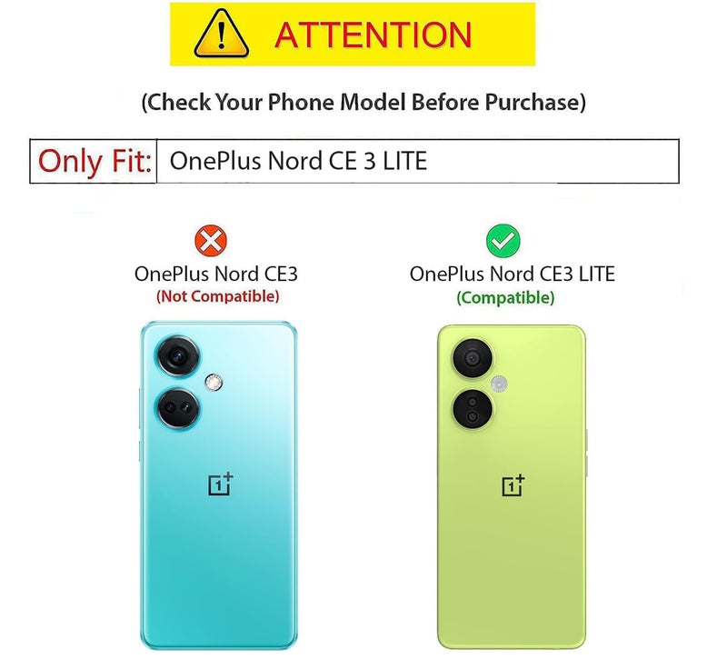 Kapa Hawkeye Clear Back Cover for OnePlus Nord CE 3 LITE | Camera Lens Protector Shockproof Slim Clear Case Cover (Black Sides) - Image 2