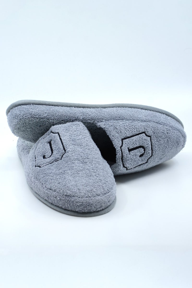 Esdense Unisex J Letter Embroidered Towel Bathroom Slippers Home Hotel Slippers Non-Slip Thick Sole Daily Slippers - Image 1