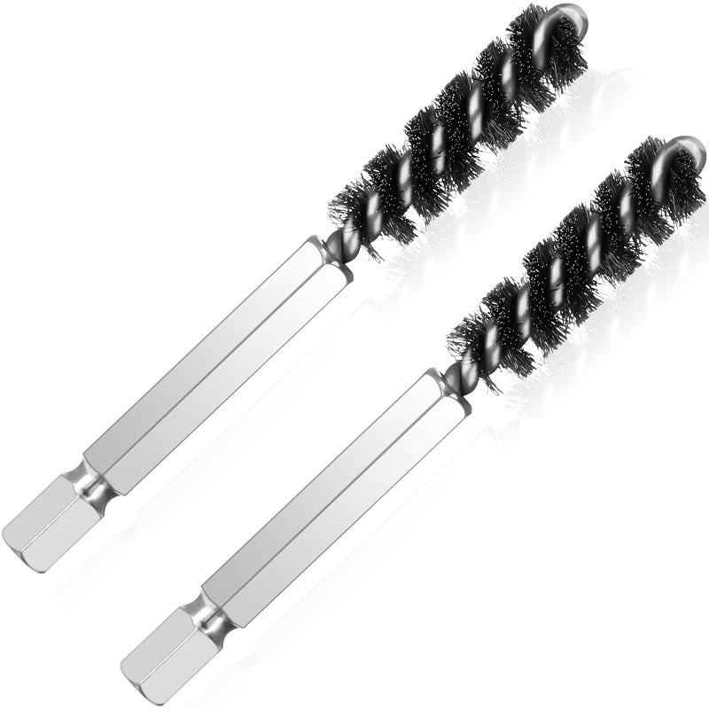 Hotop Golf Clubs Head Hosel Brush Golf Shaft Ferrules Brush Wire Brush Cleaning Tool Electric Drill Wire Brush for Iron and Wood (2 Pieces) - Image 1