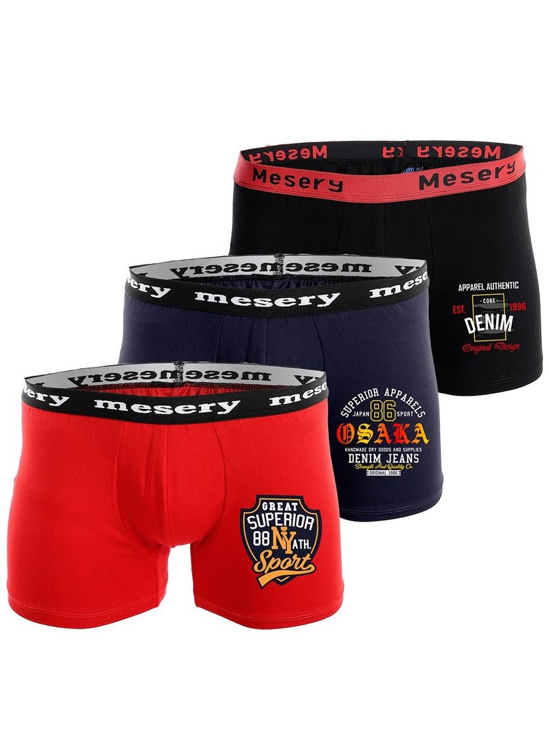 Mesery Bundle of (3) Men Boxer Printed  - Image 1