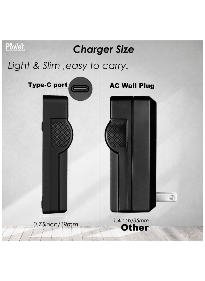 DMK Power - DMK Power EN-EL19 TC-USB1 Single USB Charger Compatible with Sony ZV-E1, FX3, FX30, A1, A9 II, A7R V, A7S III, A7 IV, A6600, A7C Cameras - Image 1