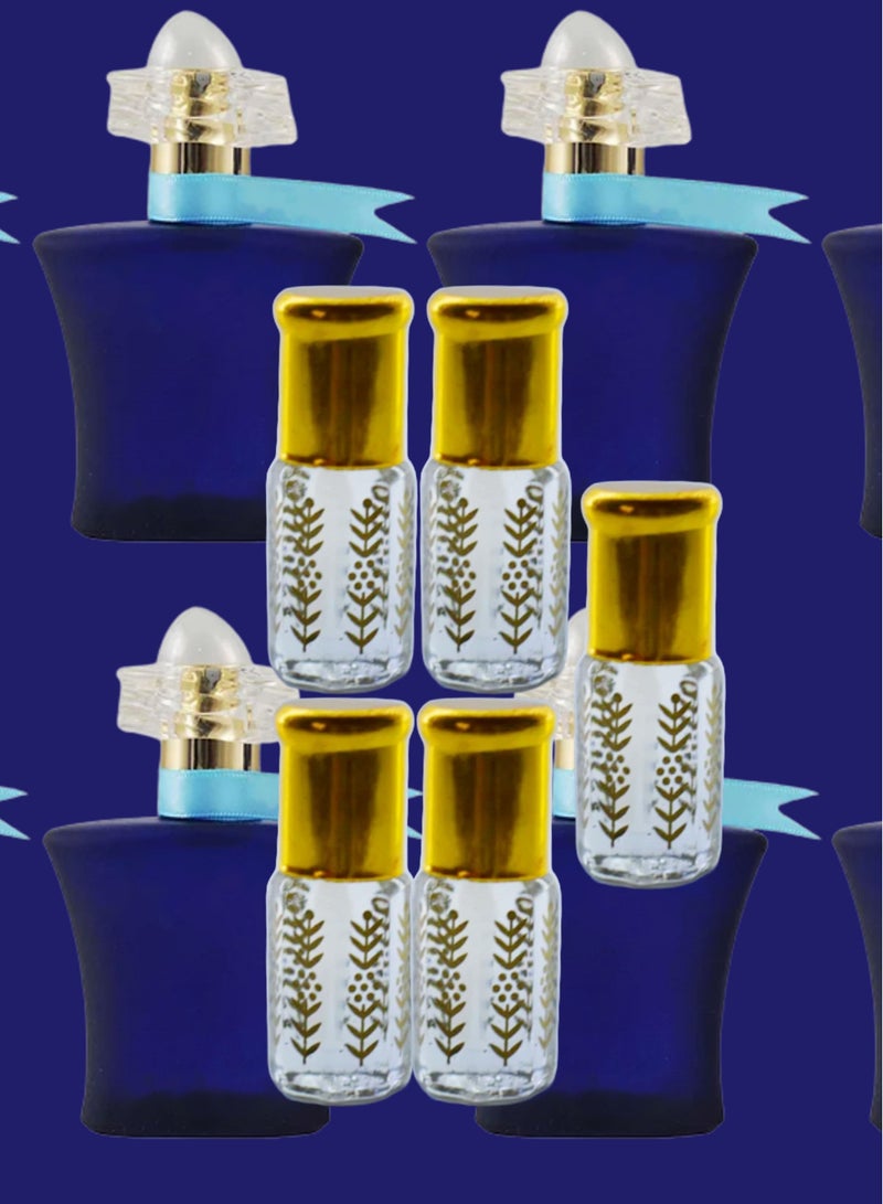 5 Pieces Blue Lady Essential Oil For Women Original Clear 3 Ml