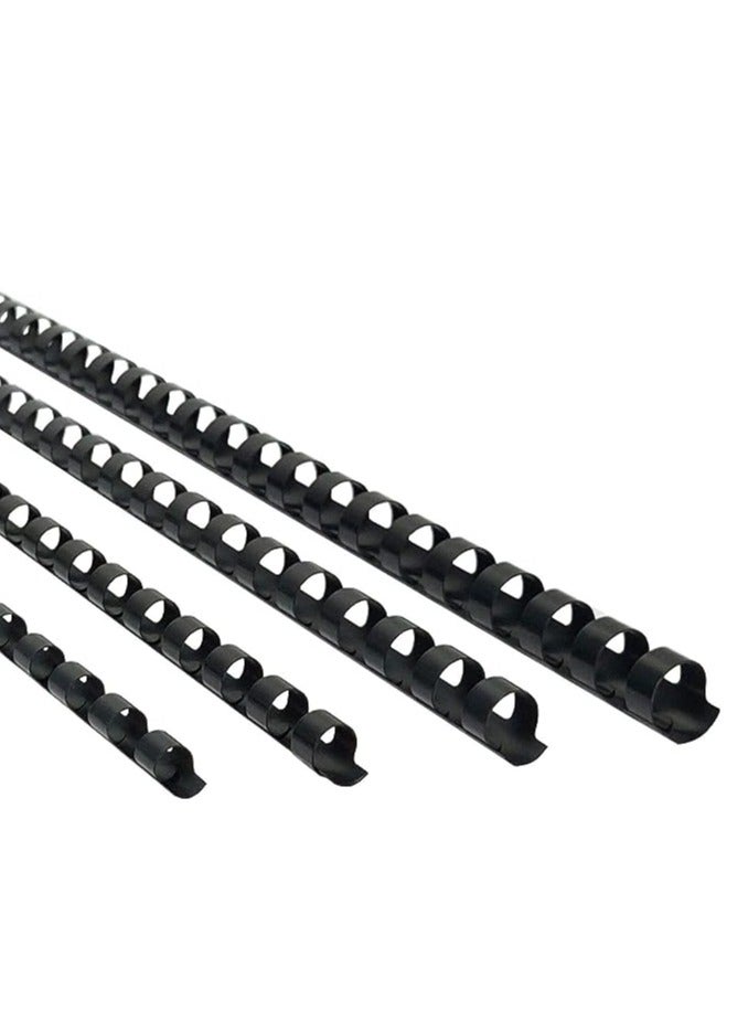 MASTER PLUS Comb Binding Spiral 25mm Plastic 240 Sheet 50pcs - Image 3