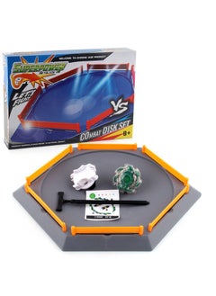 Bursting Beyblade Peripheral Accessories Battle Disc Rotation Battle DIY Competition Disc Toy (XD168-16 Gray Box Delivery of ruler transmitter)