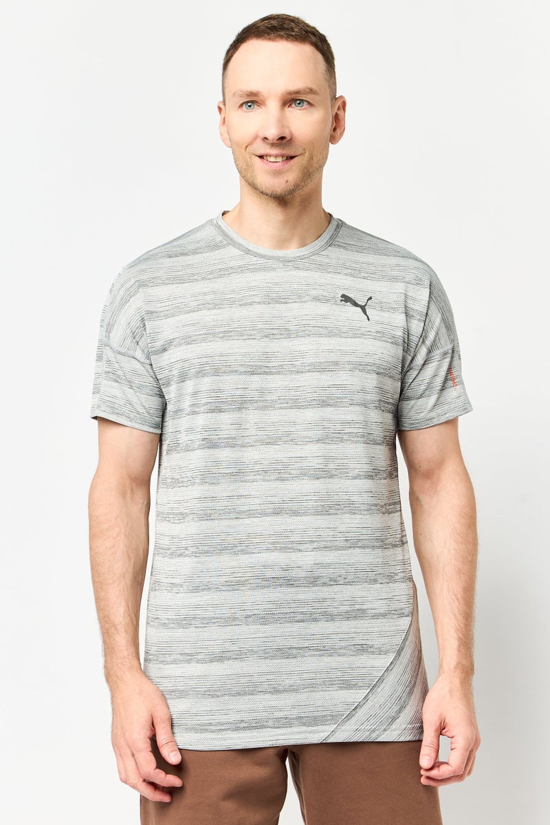 PUMA Men Sportswear Fit Short Sleeve Outdoor T-Shirt, Grey - Image 1