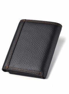Excefore Splicing Leather Men's Wallet Black  - Image 5