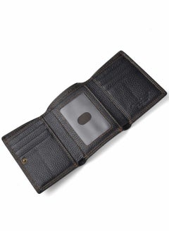 Excefore Splicing Leather Men's Wallet Black  - Image 3