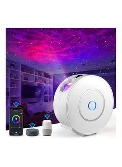 Star Projector, Smart WiFi App, Voice Control, 3D LED Projector Night Light with Nebula, RGB Dimmable, Timing