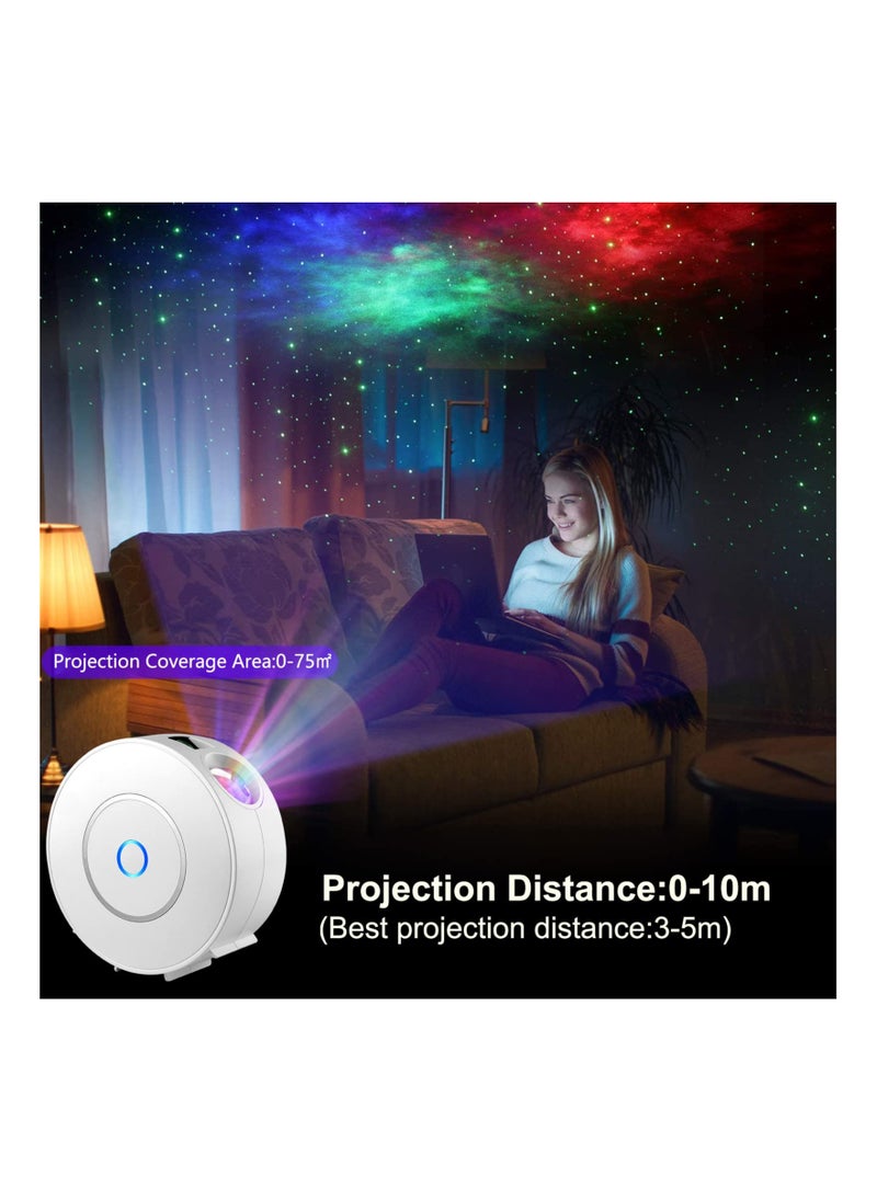 Generic - Star Projector, Smart WiFi App, Voice Control, 3D LED Projector Night Light with Nebula, RGB Dimmable, Timing - Image 1