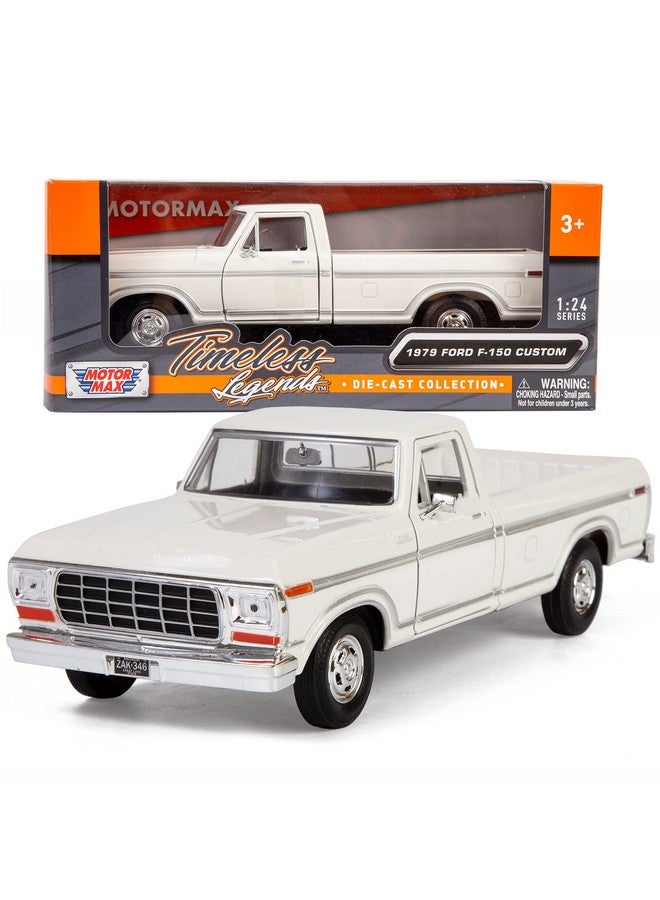 MOTORMAX 1979 Ford F150 Pickup Classic F150 Pick Up Truck 124 Diecast Collectible Model Car White 79346 All Star Toys Exclusive - Image 1