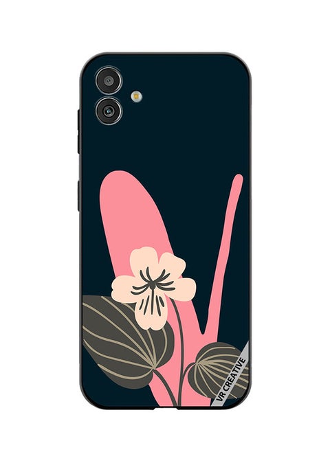 Protective Case Cover For Samsung Galaxy F14 Alphabet V Design Multicolour