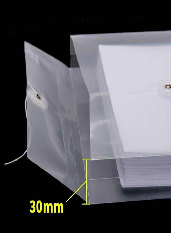 True-Ally حقيبة ملفات مستندات True-Ally مكونة من 12 قطعة، مقاس A4/Legal، بفتحة علوية، وحافظة تخزين شفافة لحفظ الأظرف، ومنظم بأزرار كبس، وحاوية بلاستيكية شفافة - Image 3