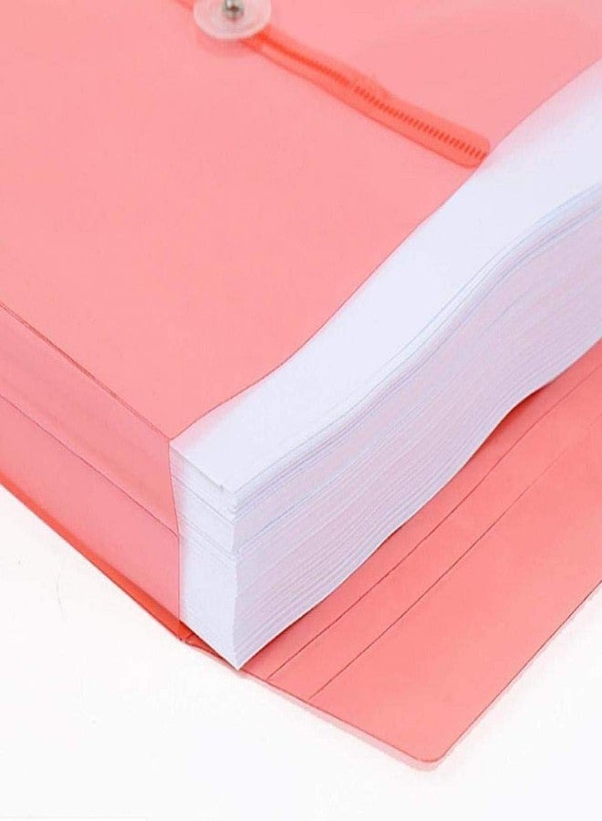 True-Ally حقيبة ملفات مستندات True-Ally مكونة من 12 قطعة، مقاس A4/Legal، بفتحة علوية، وحافظة تخزين شفافة لحفظ الأظرف، ومنظم بأزرار كبس، وحاوية بلاستيكية شفافة - Image 4