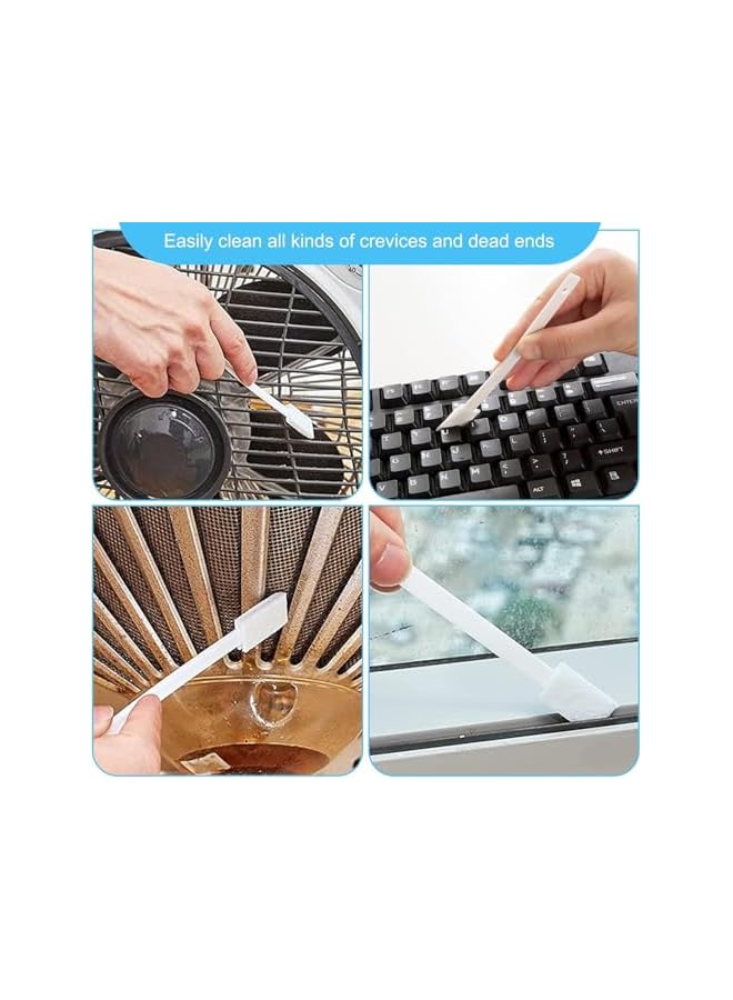 promass 40 Pcs Disposable Crevice Cleaning Brushes for Small Spaces, Detail Gaps Scrub Cleaner Brush Set for Toilet Bowl Corner, Household Cleaning Tool Supplies for Window Track/Door Grooves/Vent Fan - Image 4