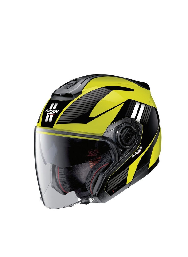 Nolan N40-5  06 CROSSWALK N-COM LED YELLOW (BLACK - WHITE) - Image 1