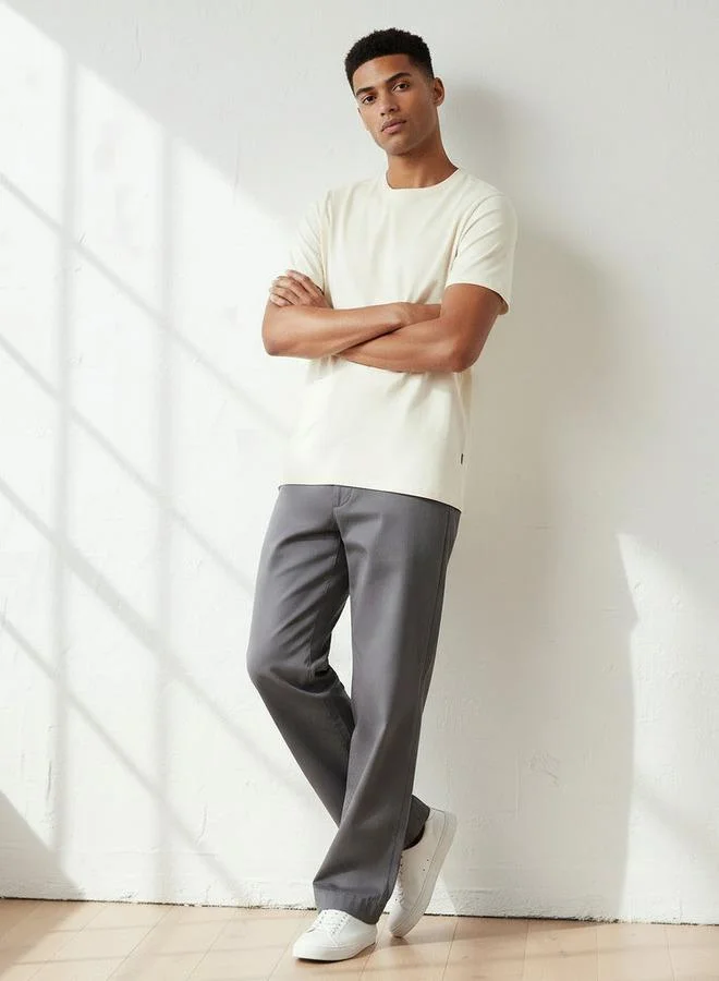 سبلاش فيڤ تيشيرت رجالي بياقة دائرية وأكمام قصيرة بقصة عادية