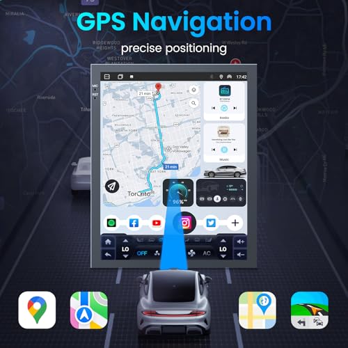 Jerqry for 2013 2014 Ford F150 Radio: [8Core 4G+64G] 12.1'' Touchscreen Stereo with Wireless Carplay Android Auto 5G WiFi GPS Navigation Bluetooth FM AM RDS SWC, Free Camera (Support OTA Upgrade) - Image 5