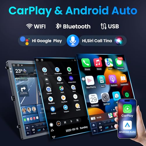 Jerqry for 2013 2014 Ford F150 Radio: [8Core 4G+64G] 12.1'' Touchscreen Stereo with Wireless Carplay Android Auto 5G WiFi GPS Navigation Bluetooth FM AM RDS SWC, Free Camera (Support OTA Upgrade) - Image 4