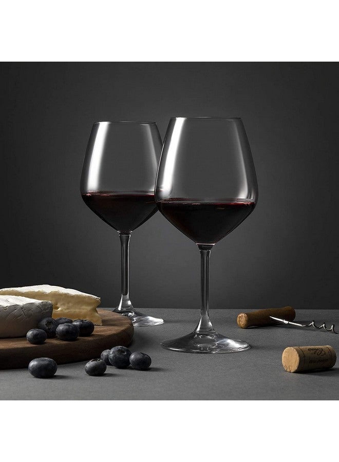 Paksh Novelty Italian Red Wine Glasses - 18 Ounce - Wine Glass Clear (Set of 4) - Image 2