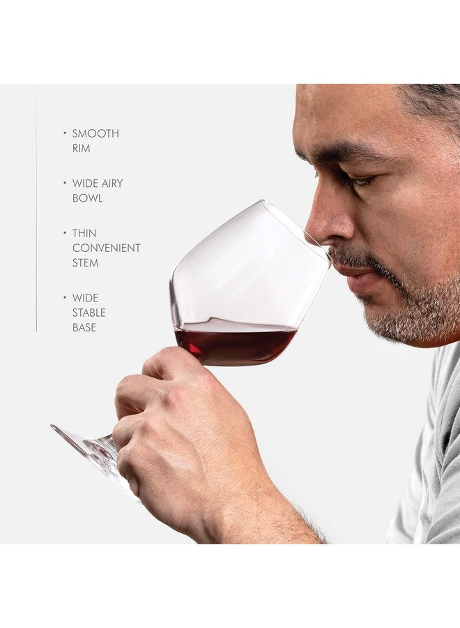 Paksh Novelty Italian Red Wine Glasses - 18 Ounce - Wine Glass Clear (Set of 4) - Image 5