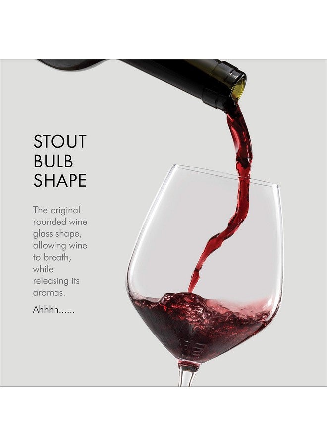 Paksh Novelty Italian Red Wine Glasses - 18 Ounce - Wine Glass Clear (Set of 4) - Image 3