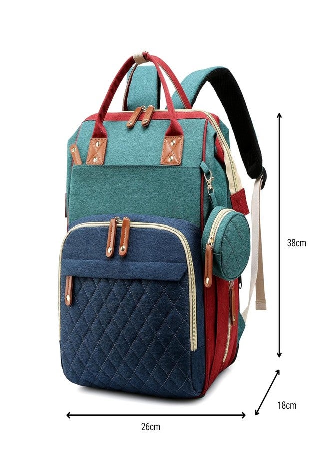 أو بيبي حقيبة حفاضات الأطفال من أوبابي واسعة/متعددة الجيوب/حقيبة ظهر للحفاضات/عصرية/مقاومة للماء/ذات سعة كبيرة/متينة/حقيبة ظهر للأمومة/حقيبة حمل واسعة لتنظيم مستلزمات الطفل بسهولة. - Image 2