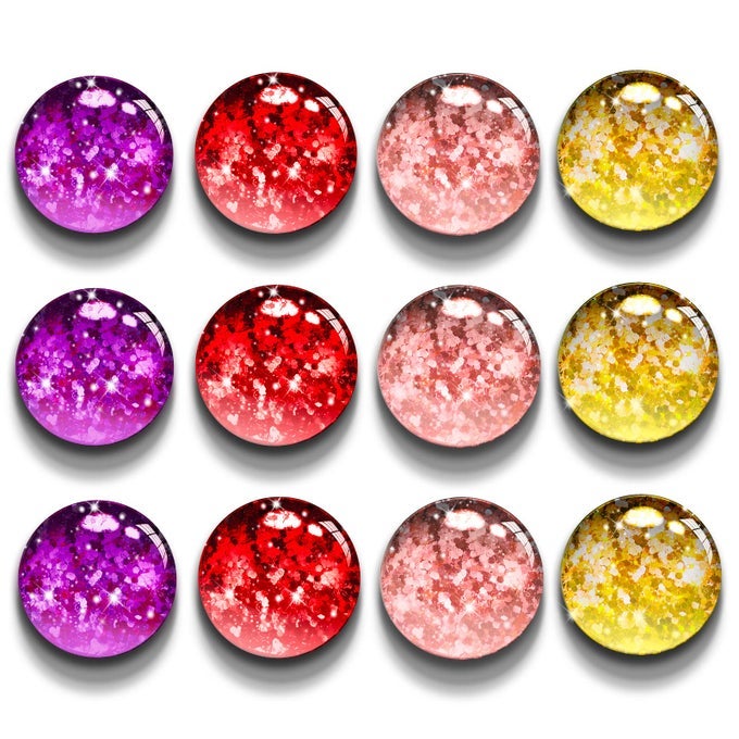 GLASS FRIDGE MAGNETS FOR KITCHENWHITEBOARDLOCKERCABINETCUTE DECORATIVE MAGNET FOR GIRLSREDPURPLEPINKGOLDEN