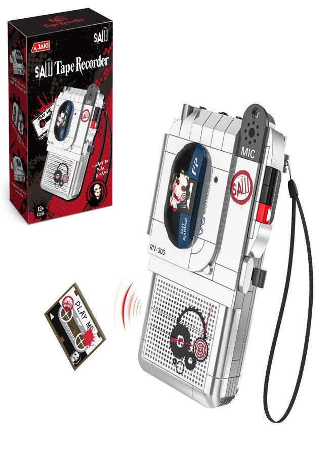 JAKI Saw Tape Recorder Building Kit - Officially Licensed RN-305 Model with Tape Slot to Play Movie Sound - Horror Collectible Gift for Adult Fans & Teens 12+ - Image 1