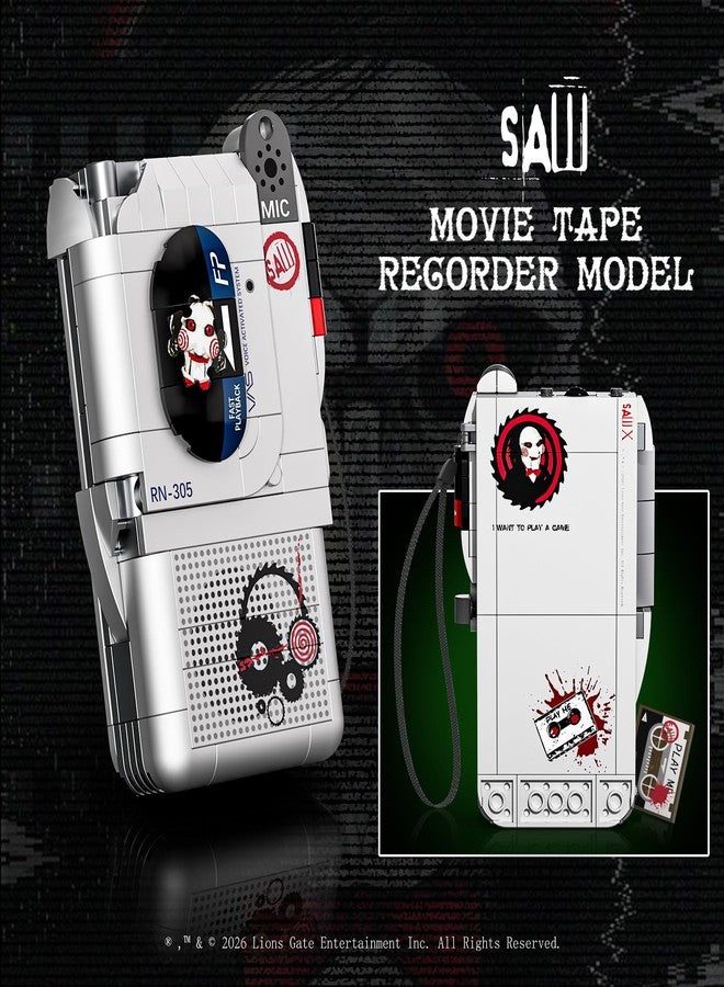 JAKI Saw Tape Recorder Building Kit - Officially Licensed RN-305 Model with Tape Slot to Play Movie Sound - Horror Collectible Gift for Adult Fans & Teens 12+ - Image 3