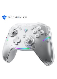 Machenike G5 Pro Switch Controller, USB/Bluetooth 5.0/2.4G, with Programmable Buttons, Joystick, Hall Trigger, Kaihua Micro Switch, Switch Remote Gamepad for PC, NS, iOS, Android, TV Box (White)