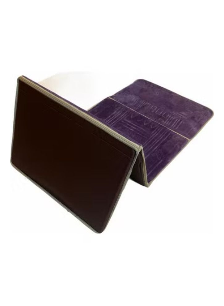 ACLIX 2 In 1 Foldable Prayer Mat And Backrest Purple - Image 3