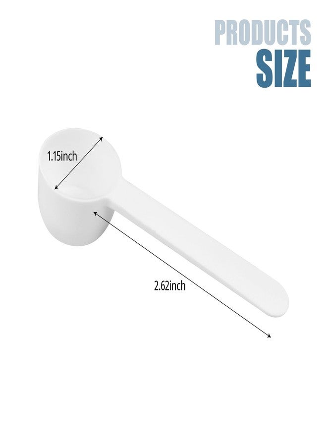 SimautHawk 2 PCS Teaspoon 5 mL Plastic Long Handle, Kitchen Tools Measure, Scoop for MeasuringProtein, Coffee, Pet Food, Spices, Grains, and Other Dry Goods (2 PCS Teaspoon, 5 mL) - Image 2