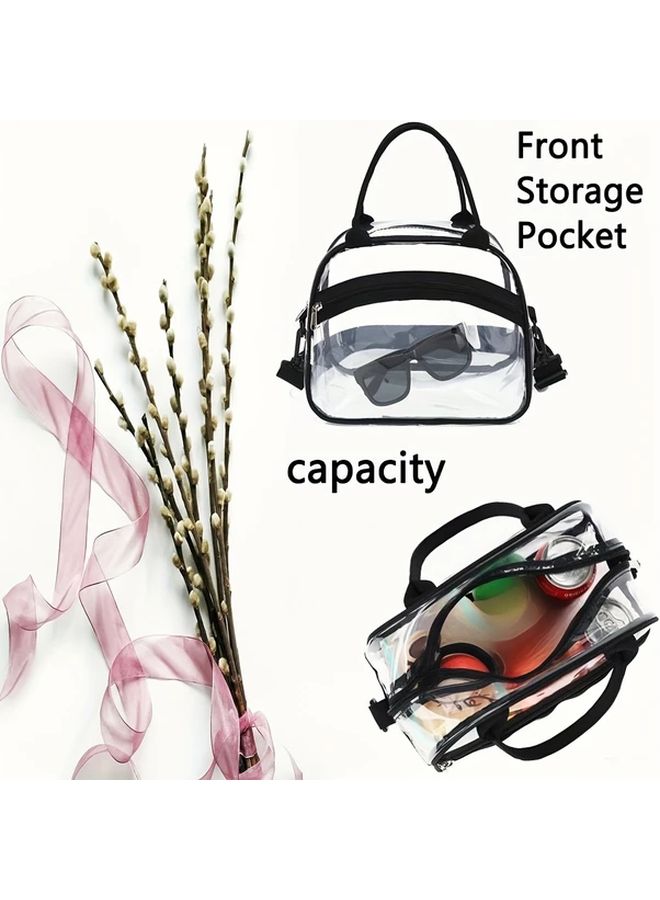 T08 Toiletry Bag Black PVC Travel Cosmetic Case Large Capacity Portable Organizer With Multiple Compartments For Men And Women - Image 2