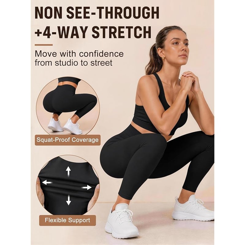 Laite Hebe Leggings for Women-No See-Through High Waisted Tummy Control Yoga Pants Workout Running Legging - Image 4