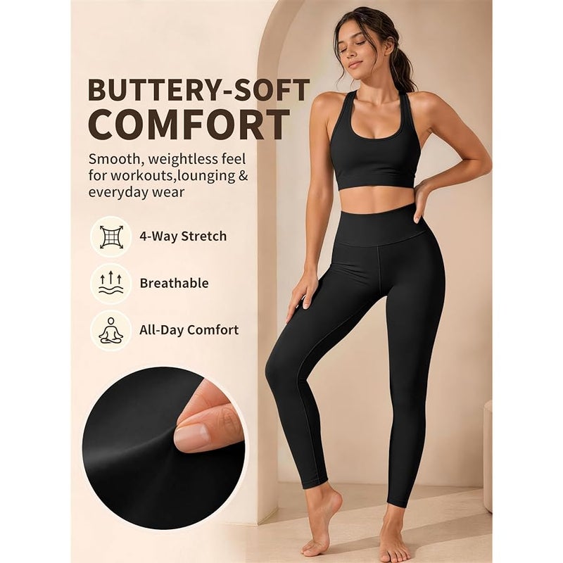 Laite Hebe Leggings for Women-No See-Through High Waisted Tummy Control Yoga Pants Workout Running Legging - Image 5
