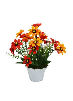 fancymart Fancy Mart Artificial Flower Daisy with Pot Multicolor  - Image 2