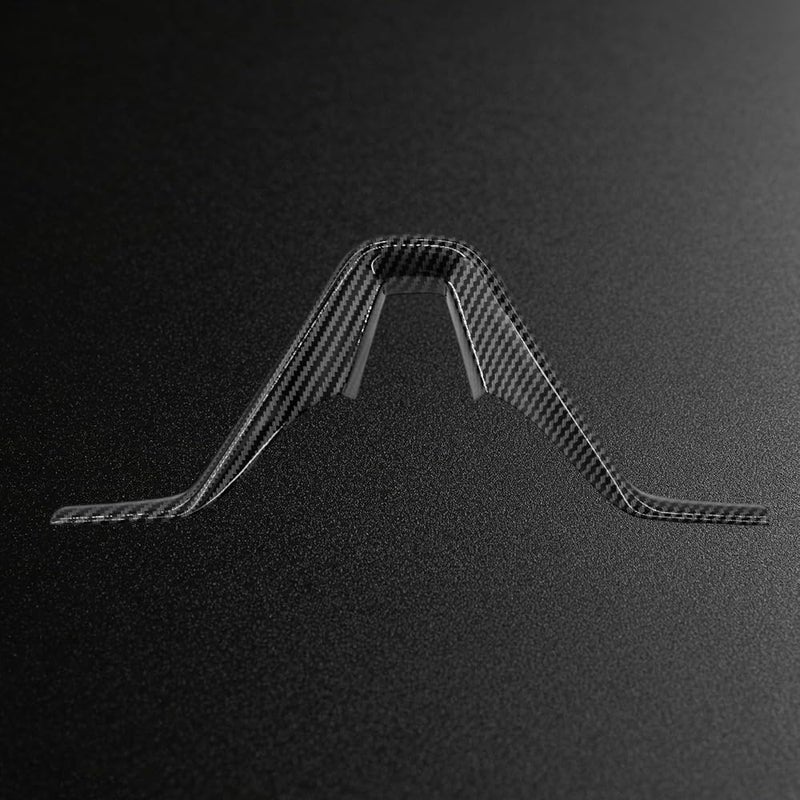 BONV 1 Piece ABS Car Steering Wheel Sequins Cover Interior Decoration Trim Sticker for Hyundai Tucson 3th 2015 2016 2017 2018 2019 2020 LHD Car Styling Accessories (Black with Carbon Fiber Texture) - Image 2