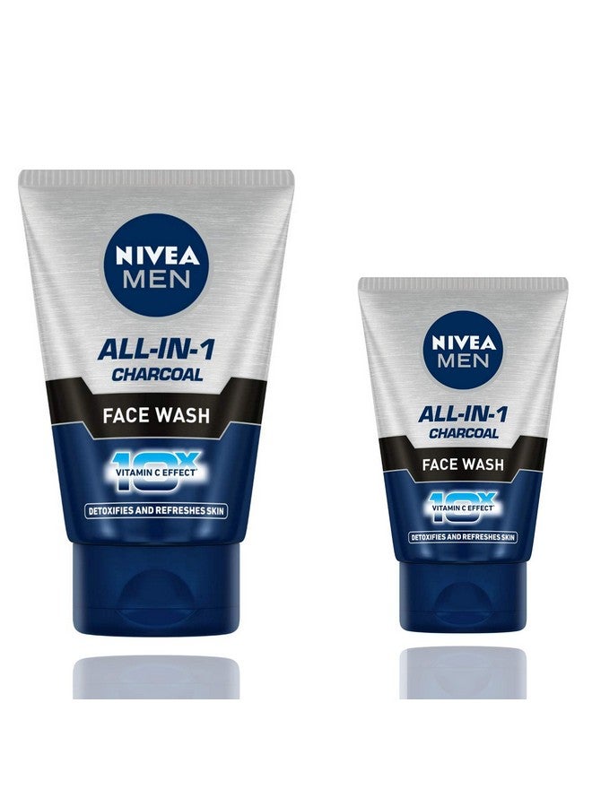 NIVEA Men All-In-One Face Wash, 100ml With All-In-One Face Wash, 50ml