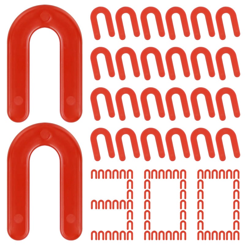 DGSL Tile Leveling System Tile Spacers 1/8 Inch, 300 pieces Horseshoe Shim U Shape Plastic Tile Leveling Clips for Various Types of Tile Leveling - Image 1