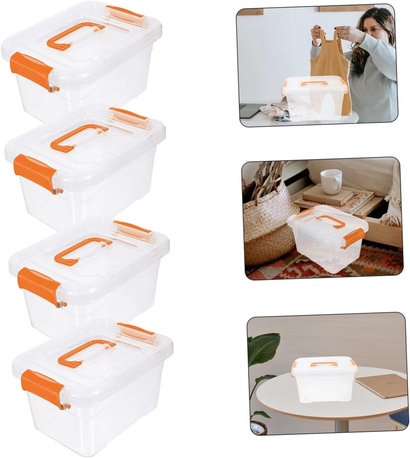 Garneck 4pcs Cubby Storage Organizer Multi-purpose Snack Box Toy Organizer Hard Structure - Image 4