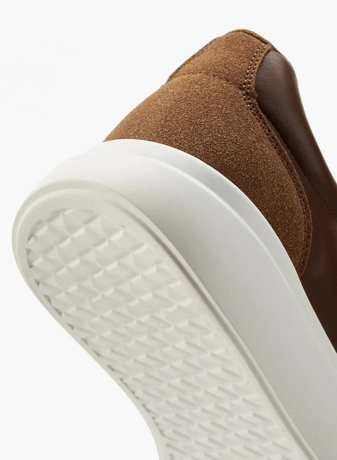 لي كوبر Men's Panelled Slip-On Loafers